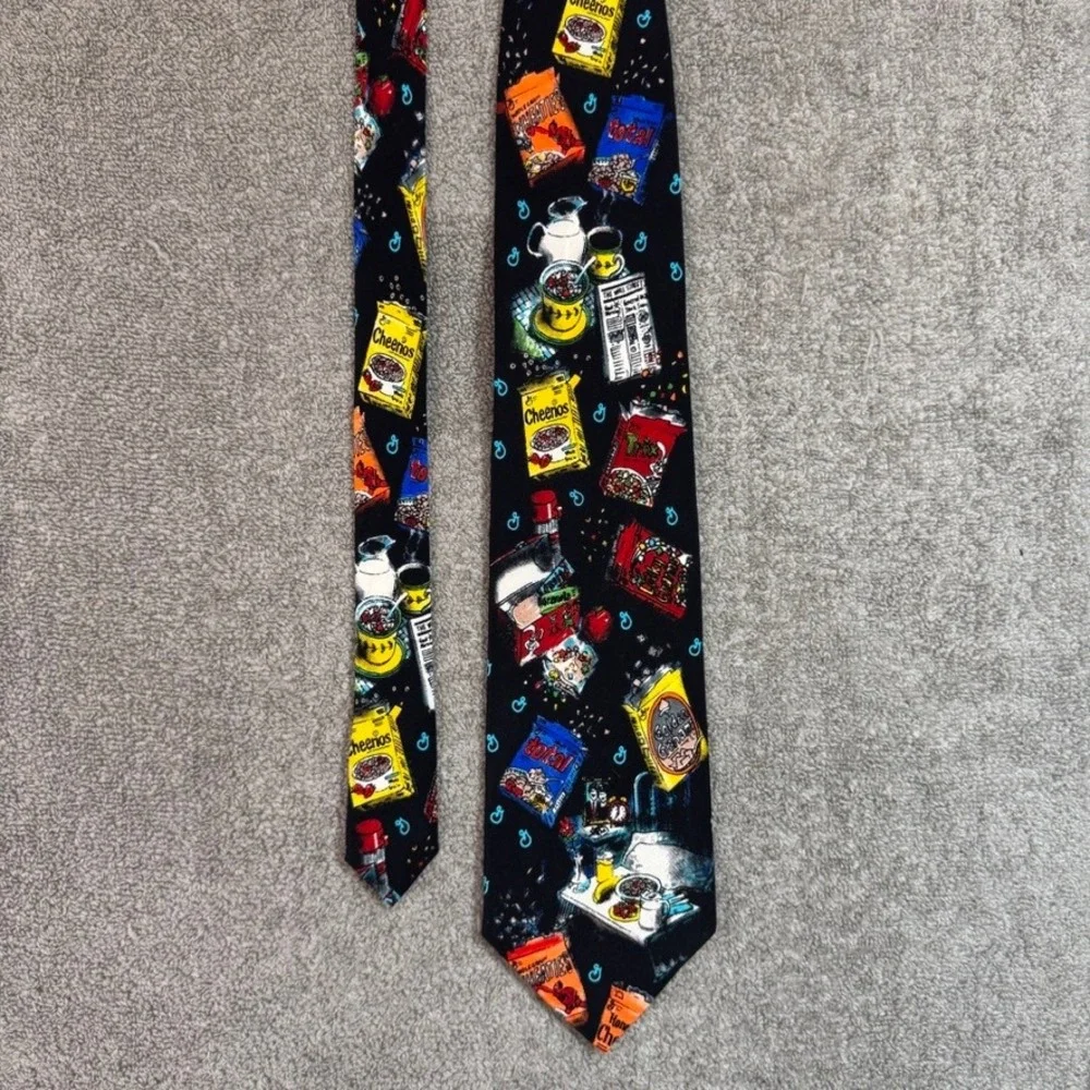 General Mills Cereal Silk Tie Wheaties Cheerios Total Golden Grahams Novelty